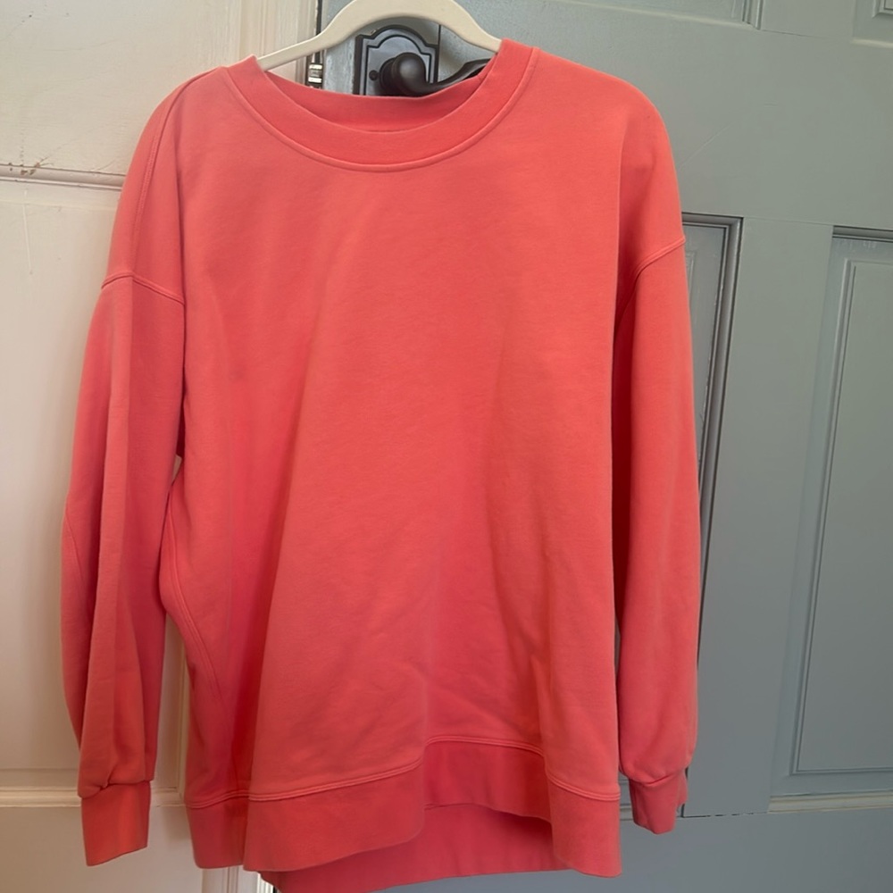 Lululemon love crew sweatshirt in raspberry cream